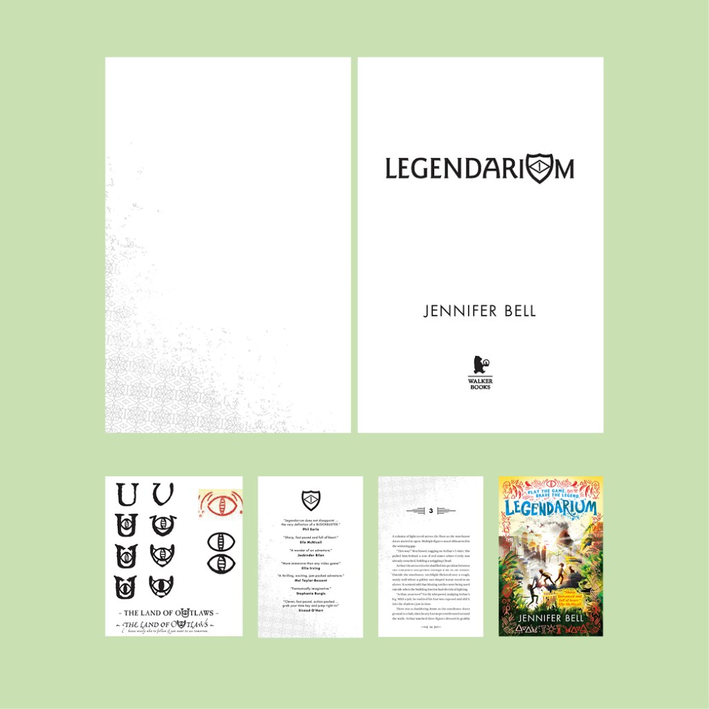 Legendarium interior design & eye shield symbol pattern illustration