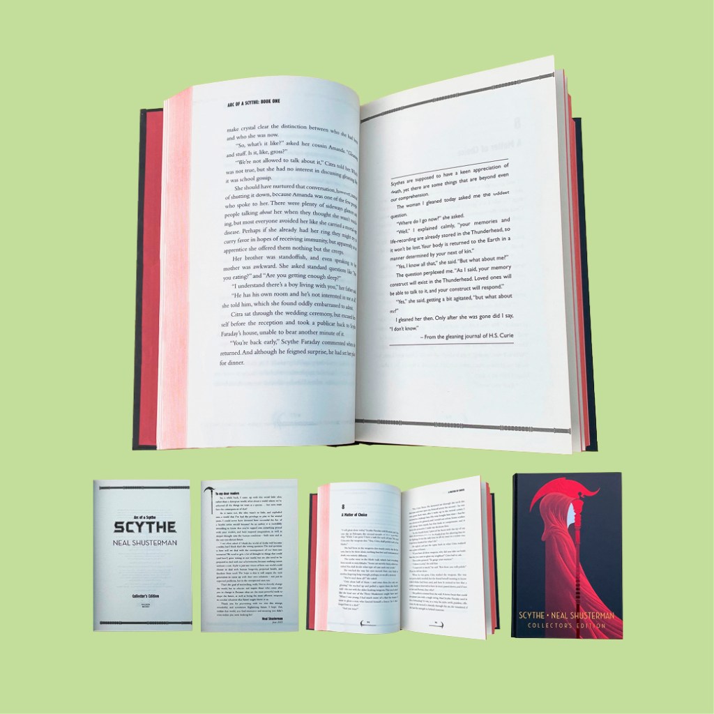 Scythe Collectors Edition YA adult crossover design