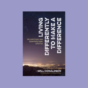 Living Differently To Make A Difference by Will Donaldson cover on purple background