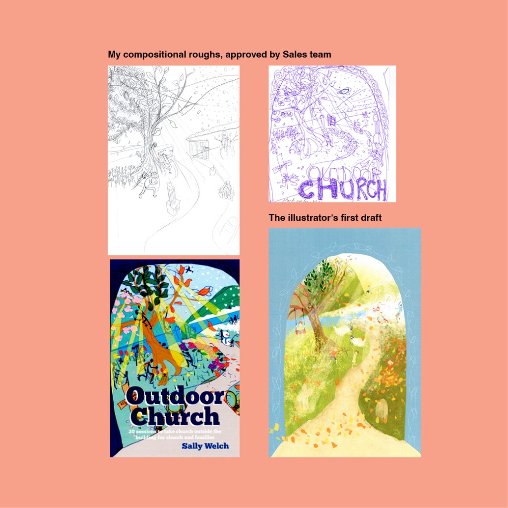 Outdoor Church cover compositional&nbsp;roughs